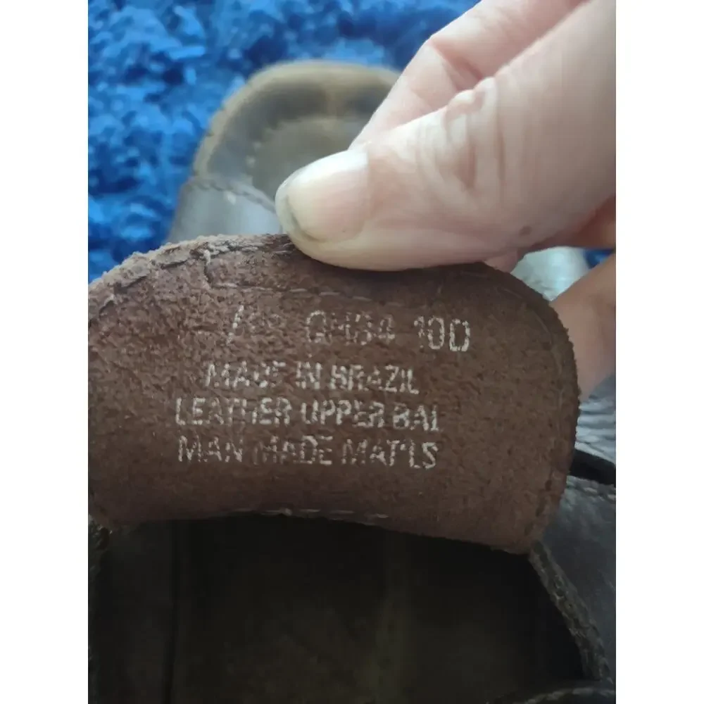 Men's Bass Brown leather Fisherman Sandals Size 10D‎ Casual Fishermancore